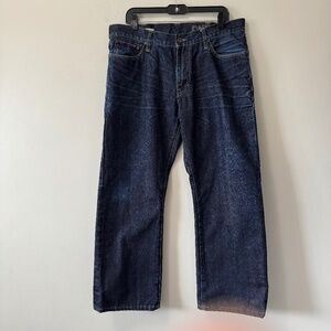 DH3 Men's Straight Jeans - Deep Blue 36 Custom Hem 30